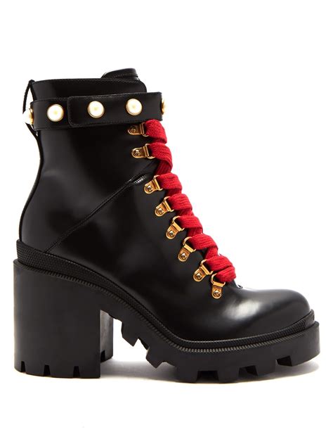 gucci lace up ankle boots|Gucci ankle boots women.